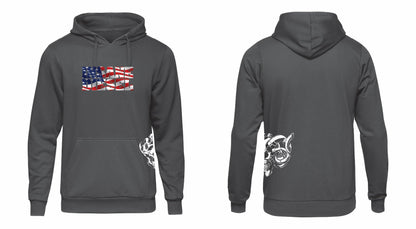 Insane Diesel Hoodie - Side Skull and Arm Logo