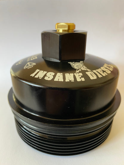 Ford 6.0/6.4 Oil Filter Cap with Swivel Pressure Port