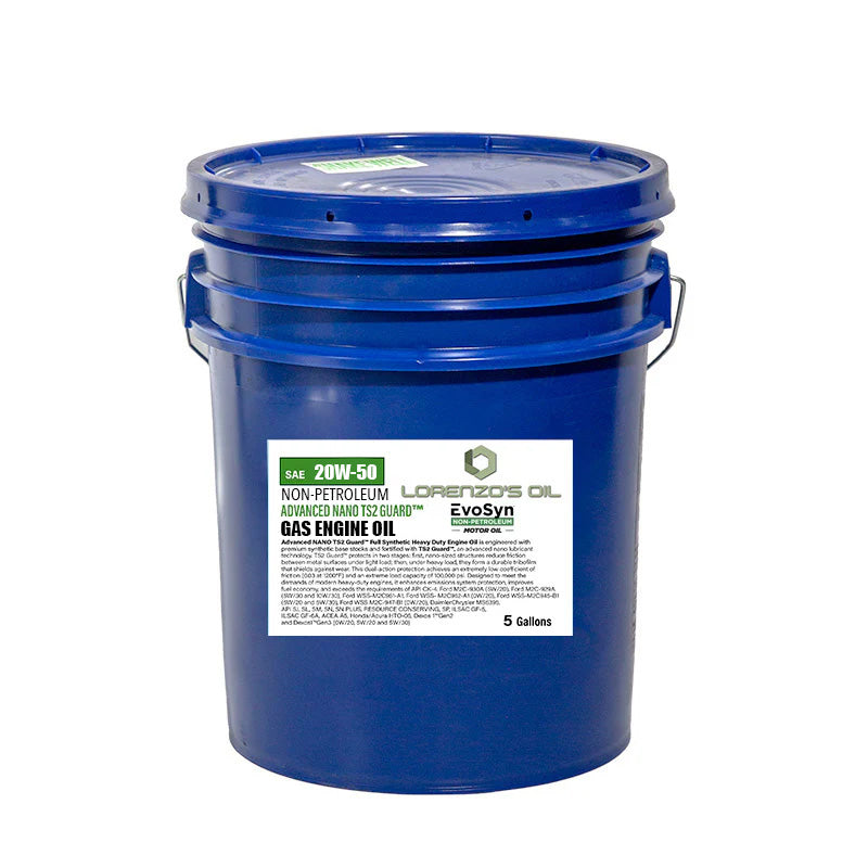 Lorenzos Oil - Non-Petroleum 20W-50 Racing Engine Oil for Gas Engines